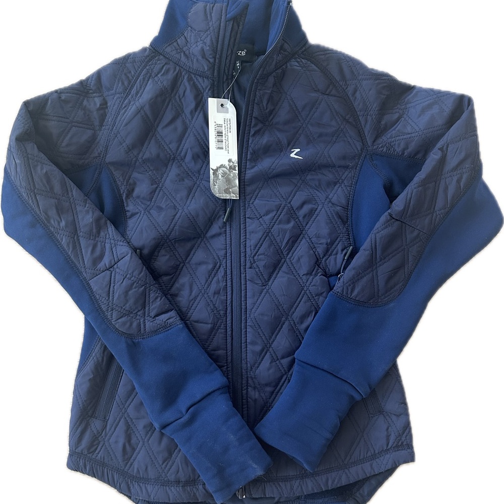 Horze Jacket Size 34 Dark Navy Women’s‎ Lightweight Quilted NWT MSRP $90